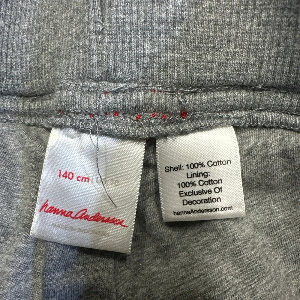 Hanna Andersson Kids Red‎ Cotton Lined Cargo Pants US 10 Drawstring